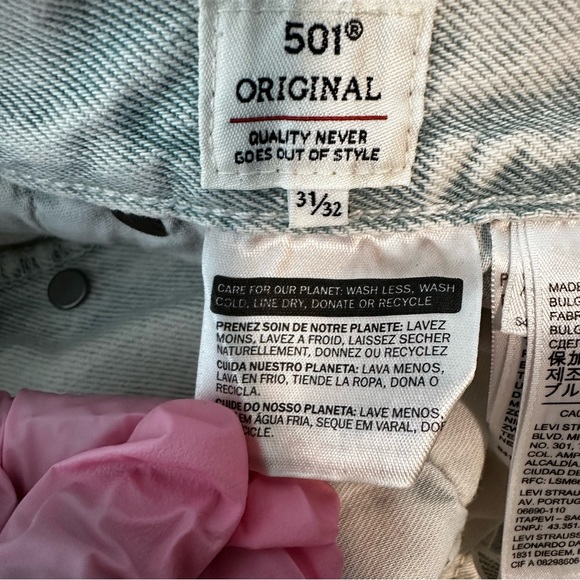 Levi’s Made & Crafted 501 Original High Rise Straight Leg Women’s Jeans Size 31 - Picture 9 of 15